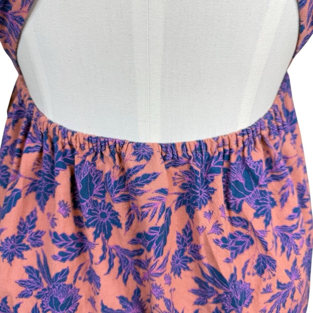 NWT Universal Thread Womens Sz M Sleeveless Floral Back Tie Midi Dress Vacation - Picture 12 of 16